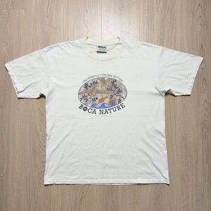 Vintage Boca Authentic Nature Organic Cotton Short Sleeve T-Shirt One Size Fits